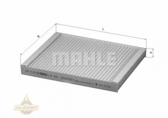 Mahle/Knecht Фильтр салона MAHLE/KNECHT LA 401 - Картинка 1