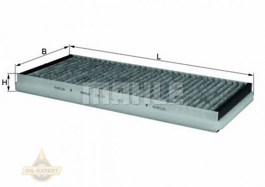 Mahle/knecht Фильтр салона угольный MAHLE/KNECHT LAK 77 - Картинка 2