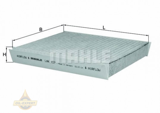 Mahle/knecht Фильтр салона угольный MAHLE/KNECHT LAK 457 - Картинка 1