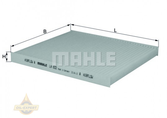 Mahle/Knecht Фильтр салона MAHLE/KNECHT LA 832 - Картинка 2