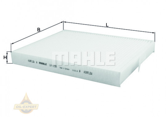 Mahle/Knecht Фильтр салона MAHLE/KNECHT LA 1158 - Картинка 1