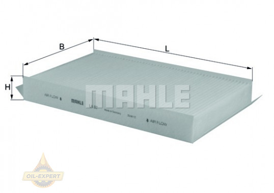 Mahle/knecht Фільтр салону MAHLE/KNECHT LA 97 - Заображення 2