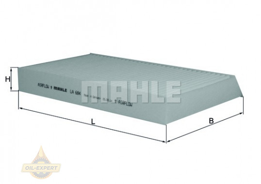 Mahle/Knecht Фильтр салона MAHLE/KNECHT LA 684 - Картинка 2