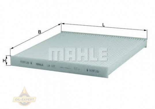 Mahle/Knecht Фильтр салона MAHLE/KNECHT LA 107 - Картинка 1