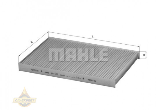 Mahle/Knecht Фильтр салона MAHLE/KNECHT LA 422 - Картинка 2