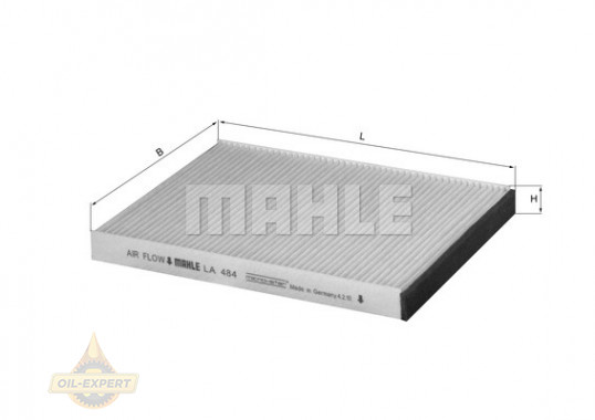 Mahle/Knecht Фильтр салона MAHLE/KNECHT LA 484 - Картинка 2