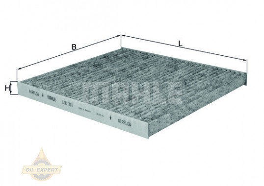 Mahle/knecht Фильтр салона угольный MAHLE/KNECHT LAK 301 - Картинка 2