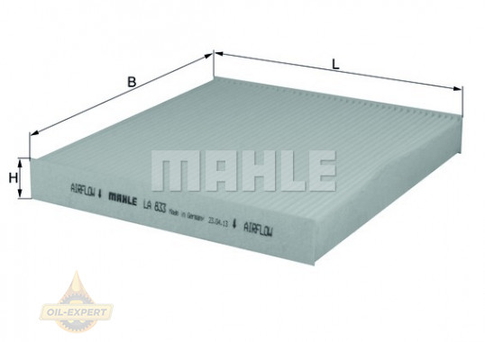 Mahle/Knecht Фильтр салона MAHLE/KNECHT LA 833 - Картинка 2
