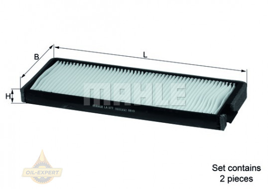 Mahle/Knecht Фильтр салона MAHLE/KNECHT LA 377/S - Картинка 2