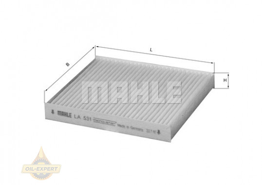 Mahle/Knecht Фильтр салона MAHLE/KNECHT LA 531 - Картинка 2