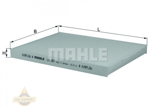 Mahle/Knecht Фильтр салона MAHLE/KNECHT LA 587 - Картинка 2