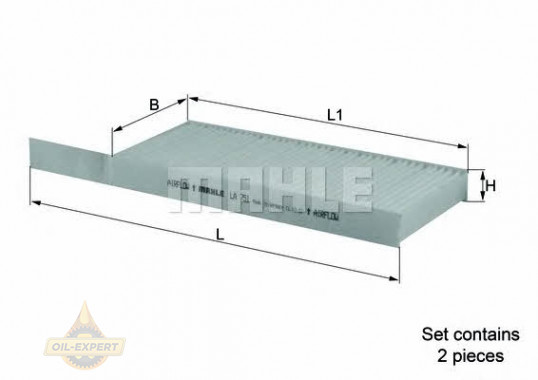 Mahle/Knecht Фильтр салона MAHLE/KNECHT LA 751/S - Картинка 1
