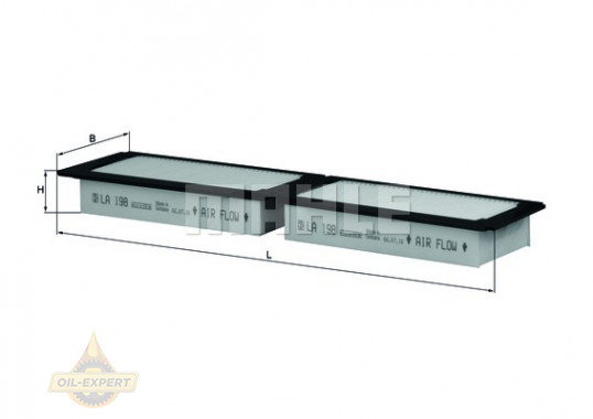 Mahle/Knecht Фильтр салона MAHLE/KNECHT LA 198 - Картинка 2