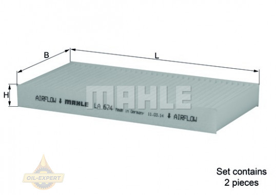 Mahle/Knecht Фильтр салона MAHLE/KNECHT LA 674/S - Картинка 2