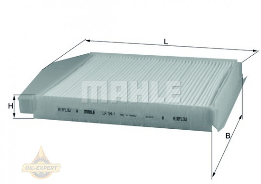 Mahle/Knecht Фильтр салона MAHLE/KNECHT LA 54/1 - Картинка 2