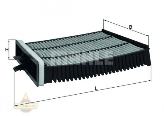 Mahle/knecht Фильтр салона угольный MAHLE/KNECHT LAK 227 - Картинка 2