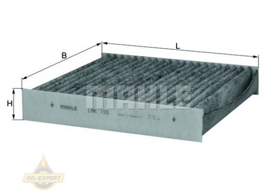 Mahle/knecht Фильтр салона угольный MAHLE/KNECHT LAK 155 - Картинка 2