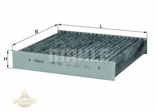 Mahle/knecht Фильтр салона угольный MAHLE/KNECHT LAK 155 - Картинка 1