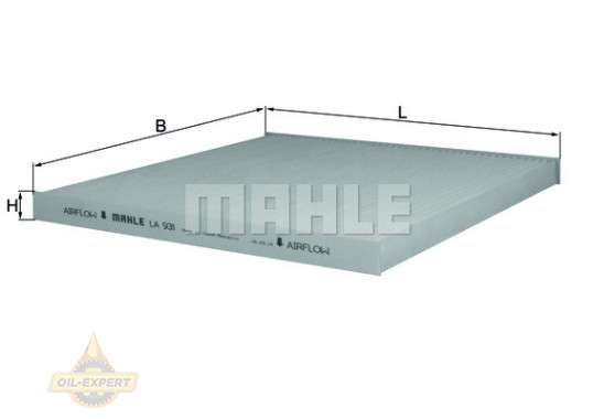 Mahle/Knecht Фильтр салона MAHLE/KNECHT LA 931 - Картинка 2