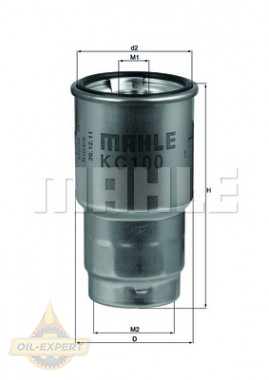 Mahle/knecht Фільтр паливний MAHLE/KNECHT KC 100D - Заображення 2