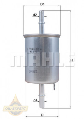 Mahle/Knecht Фильтр топливный MAHLE/KNECHT KL 573 - Картинка 2