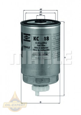 Mahle/Knecht Фильтр топливный MAHLE/KNECHT KC 18 - Картинка 2