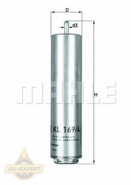 Mahle/knecht Фильтр топливный MAHLE/KNECHT KL 169/4D - Картинка 1