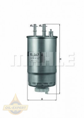 Mahle/Knecht Фильтр топливный MAHLE/KNECHT KL 567 - Картинка 1