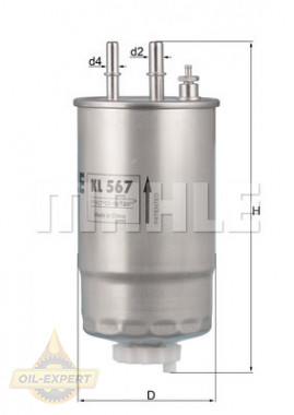 Mahle/Knecht Фильтр топливный MAHLE/KNECHT KL 567 - Картинка 2