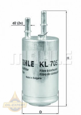 Mahle/knecht Фильтр топливный MAHLE/KNECHT KL 705 - Картинка 1