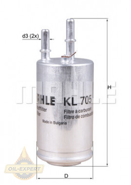 Mahle/knecht Фильтр топливный MAHLE/KNECHT KL 705 - Картинка 2