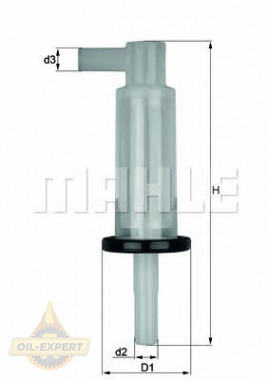 Mahle/Knecht Фильтр топливный MAHLE/KNECHT KL 33 - Картинка 1