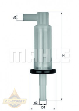 Mahle/Knecht Фильтр топливный MAHLE/KNECHT KL 33 - Картинка 2