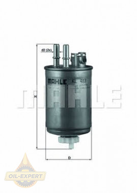 Mahle/knecht Фильтр топливный MAHLE/KNECHT KL 483 - Картинка 1