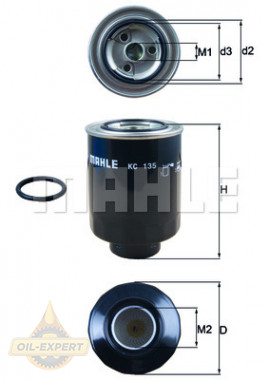 Mahle/knecht Фильтр топливный MAHLE/KNECHT KC 135D - Картинка 3