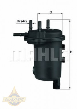 Mahle/knecht Фильтр топливный MAHLE/KNECHT KL 633D - Картинка 1