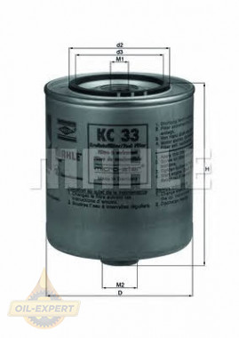 Mahle/Knecht Фильтр топливный MAHLE/KNECHT KC 33 - Картинка 1