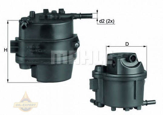 Mahle/knecht Фільтр паливний MAHLE/KNECHT KL 777D - Заображення 1