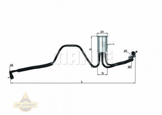 Mahle/Knecht Фільтр паливний MAHLE/KNECHT KL 544 - Заображення 1