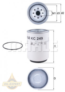 Mahle/knecht Фильтр топливный MAHLE/KNECHT KC 249D - Картинка 2