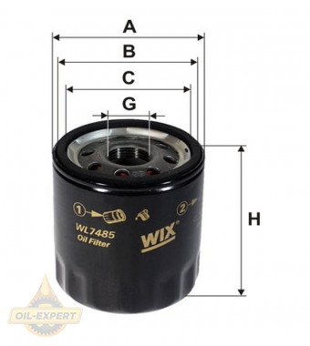 Wix Фільтр масляний WIX WL7485 - Заображення 1