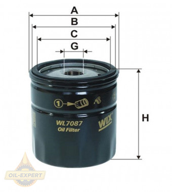 Wix Фильтр масляный WIX WL7087 - Картинка 1