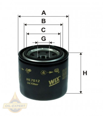 Wix Фільтр масляний WIX WL7512 - Заображення 1