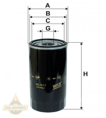 Wix Фильтр масляный WIX WL7417 - Картинка 1