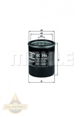 Mahle/knecht Фильтр масляный MAHLE/KNECHT OC 196 - Картинка 2