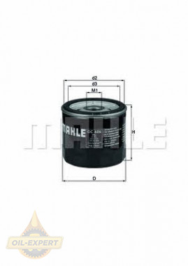 Mahle/knecht Фильтр масляный MAHLE/KNECHT OC 606 - Картинка 1