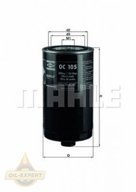Mahle/Knecht Фильтр масляный MAHLE/KNECHT OC 105 - Картинка 1