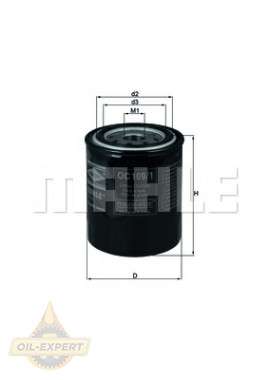 Mahle/Knecht Фильтр масляный MAHLE/KNECHT OC 109/1 - Картинка 2