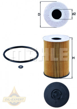 Mahle/knecht Фильтр масляный MAHLE/KNECHT OX 787D - Картинка 2