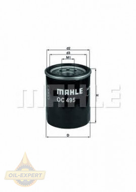 Mahle/Knecht Фильтр масляный MAHLE/KNECHT OC 495 - Картинка 1